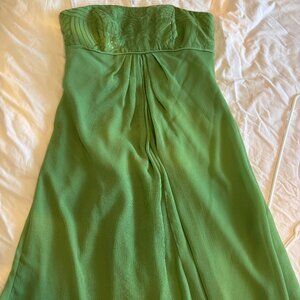 David's Bridal Chiffon Mini Dress